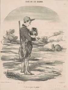 Et plus un grain de poudre! ..., 19th century. Creator: Honore Daumier