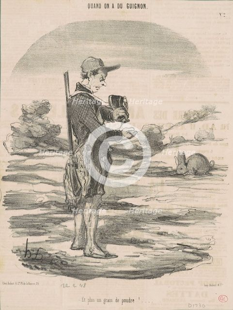 Et plus un grain de poudre! ..., 19th century. Creator: Honore Daumier.