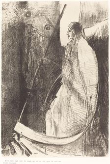 Et un autre ange sortit du temple qui est au ciel, ayant lui aussi une faucille tranchante..., 1899. Creator: Odilon Redon