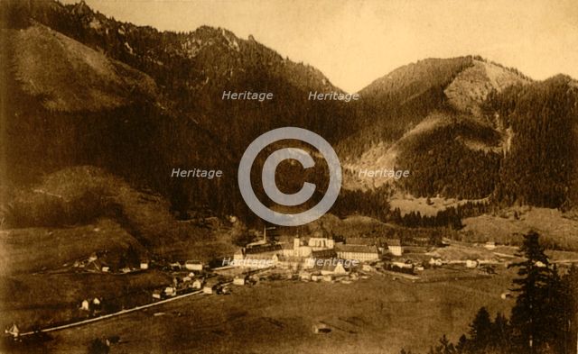 Ettal Abbey from the south, Bavaria, Germany, c1922. Creator: Heinrich Sting.