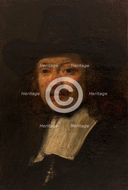 Etude d'homme [Les Syndics], copie d'après Rembrandt, between 1848 and 1855. Creator: Felix Francois Georges Philibert Ziem.