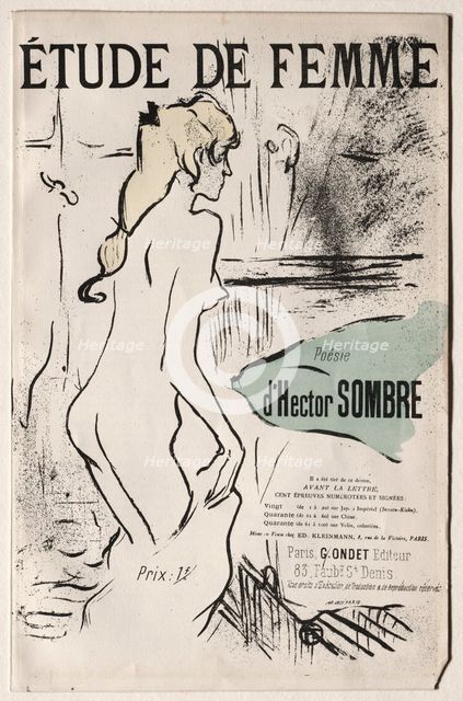Étude de Femme, 1893. Creator: Henri de Toulouse-Lautrec (French, 1864-1901).