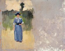 Etude de personnage (Le cours La Reine), between 1913 and 1914. Creator: Jules Ernest Renoux