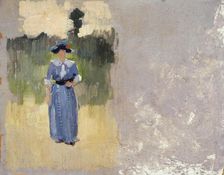 Etude de personnage (Le cours La Reine), between 1913 and 1914. Creator: Jules Ernest Renoux