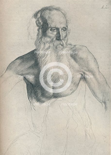 'Etude De Vieillard A Longue Barbe', c1895, (1923). Artist: Alphonse Legros.