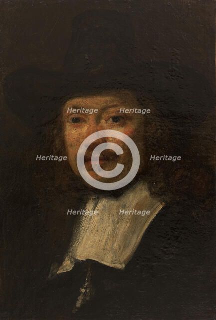 Etude d'homme [Les Syndics], copie d'après Rembrandt, between 1848 and 1855. Creator: Felix Francois Georges Philibert Ziem.