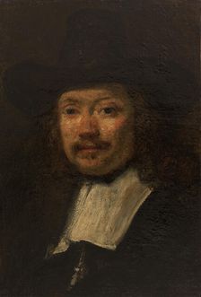 Etude d'homme [Les Syndics], copie d'après Rembrandt, between 1848 and 1855. Creator: Felix Francois Georges Philibert Ziem