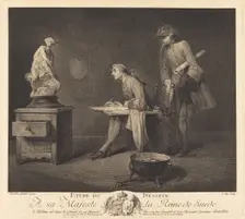 Etude du dessin (The Drawing Lesson), 1757. Creator: Jacques Philippe Le Bas