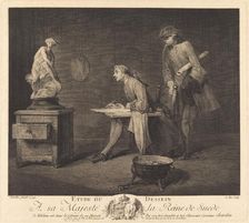 Etude du dessin (The Drawing Lesson), 1757. Creator: Jacques Philippe Le Bas