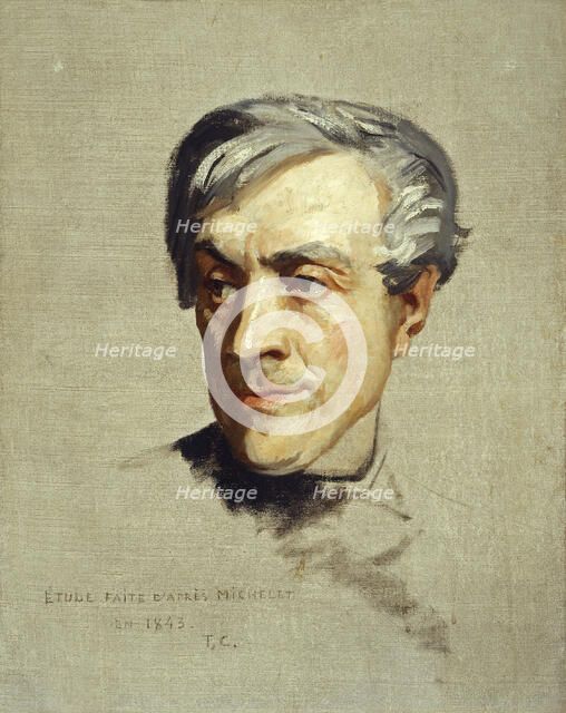 Etude faite d'après Jules Michelet, 1843. Creator: Thomas Couture.