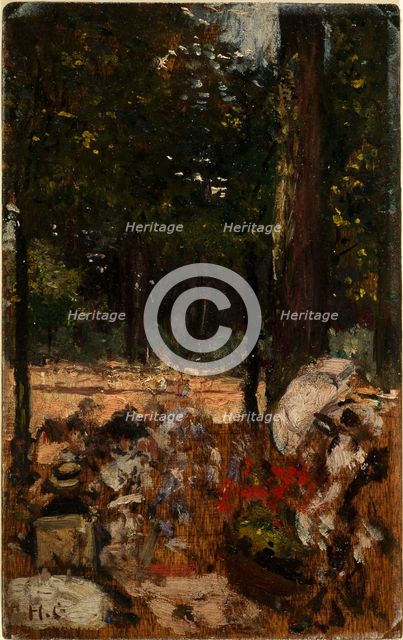 Étude pour le Cercle de l'île de Puteaux, c1907. Creator: Henri Gervex.