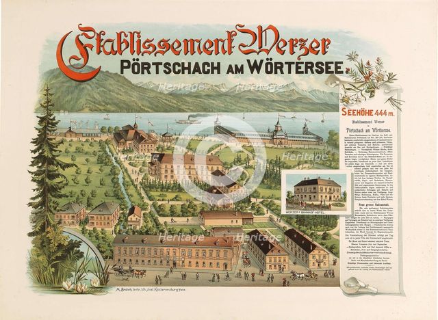 Etablissement Werzer - Pörtschach am Wörthersee, c. 1890. Creator: Anonymous.
