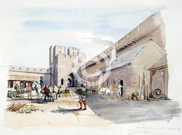 Etal Castle, c1513, (c1990-2010). Artist: Terry Ball.