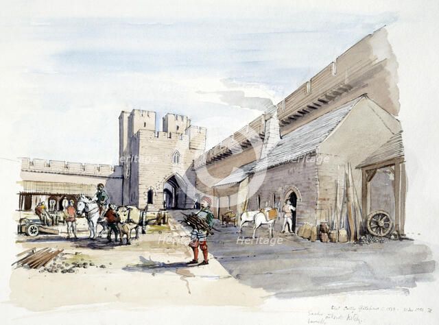 Etal Castle, c1513, (c1990-2010). Artist: Terry Ball.