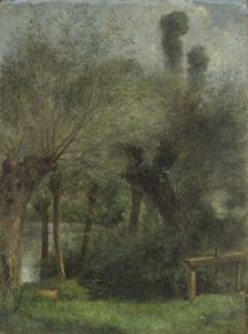 Etang de Jouy-le-Comte près de l'Isle-Adam, c.1866. Creator: Fernand Pelez