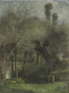 Etang de Jouy-le-Comte près de l'Isle-Adam, c.1866. Creator: Fernand Pelez