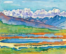Etang long Crans-Montana, 1915. Artist: Hodler, Ferdinand (1853-1918)