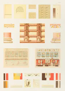 État actuel et restauration de l'église de Saint-Urbain, près de Rome; partie de la...1851. Creator: Franz Kellerhoven