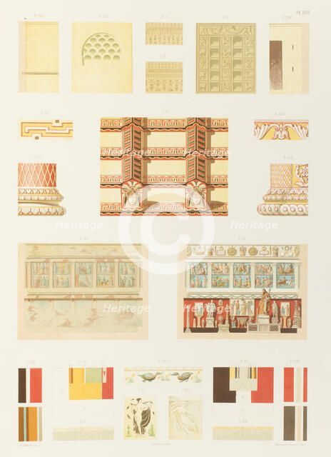 État actuel et restauration de l'église de Saint-Urbain, près de Rome; partie de la...1851. Creator: Franz Kellerhoven.