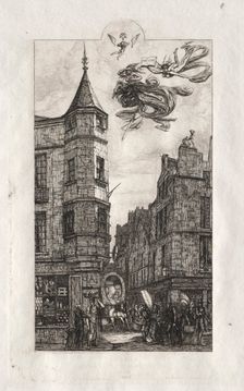 Etchings of Paris: Tourelle, rue de lEcole de Médicine, 1861. Creator: Charles Meryon (French, 1821-1868)