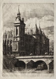 Etchings of Paris: The Clock Tower, 1852. Creator: Charles Meryon (French, 1821-1868)