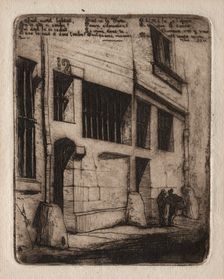 Etchings of Paris: The Street of the Bad Boys, 1854. Creator: Charles Meryon (French, 1821-1868)