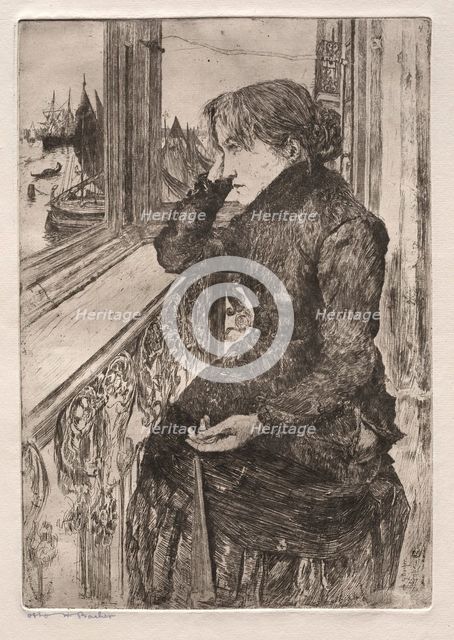 Etchings of Venice: Beautiful View, 1882. Creator: Otto H. Bacher (American, 1856-1909).