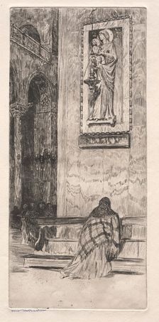 Etchings of Venice: St. Marks, 19th century. Creator: Otto H. Bacher (American, 1856-1909)