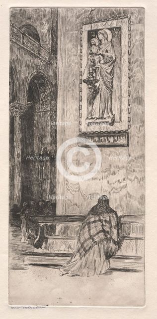 Etchings of Venice: St. Marks, 19th century. Creator: Otto H. Bacher (American, 1856-1909).