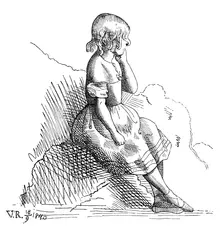 Etching by Queen Victoria, 1840, (1900)
