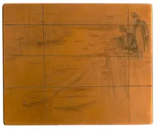 Etching plate: The Little Pool, 1861. Creator: James Abbott McNeill Whistler