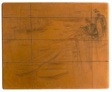Etching plate: The Little Pool, 1861. Creator: James Abbott McNeill Whistler
