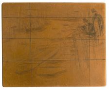 Etching plate: The Little Pool, 1861. Creator: James Abbott McNeill Whistler