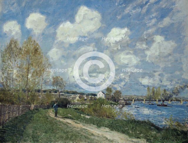 Été à Bougival (Summer at Bougival), 1876. Creator: Sisley, Alfred (1839-1899).