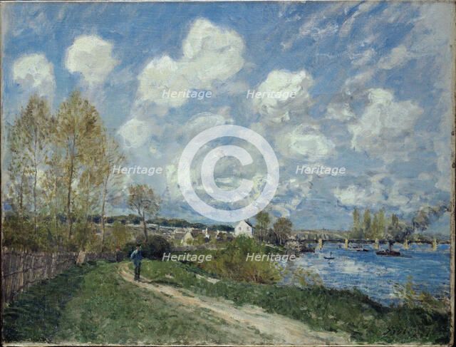 Été à Bougival (Summer at Bougival), 1876. Creator: Sisley, Alfred (1839-1899).