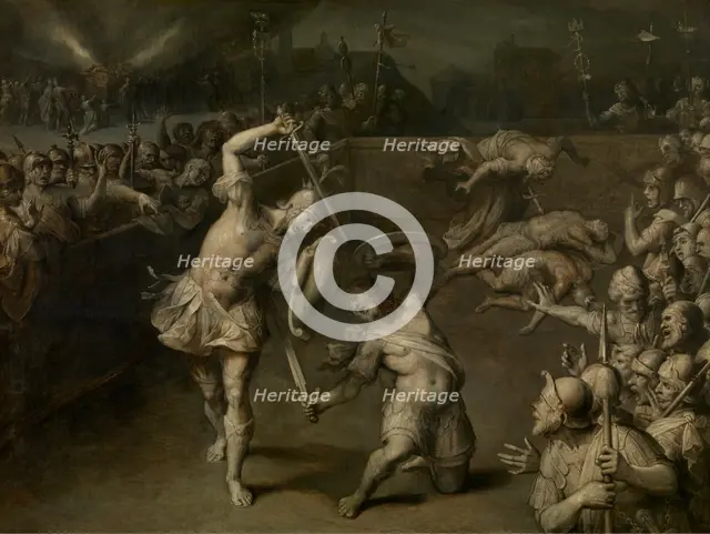 Eteocles and Polynices, c1620s. Creator: Frans Francken II.