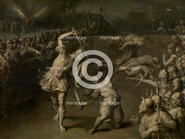 Eteocles and Polynices, c1620s. Creator: Frans Francken II.