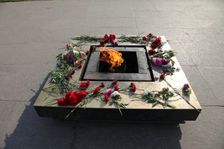 Eternal Flame in the Field of Mars, St Petersburg, Russia, 2011. Creator: Sheldon Marshall