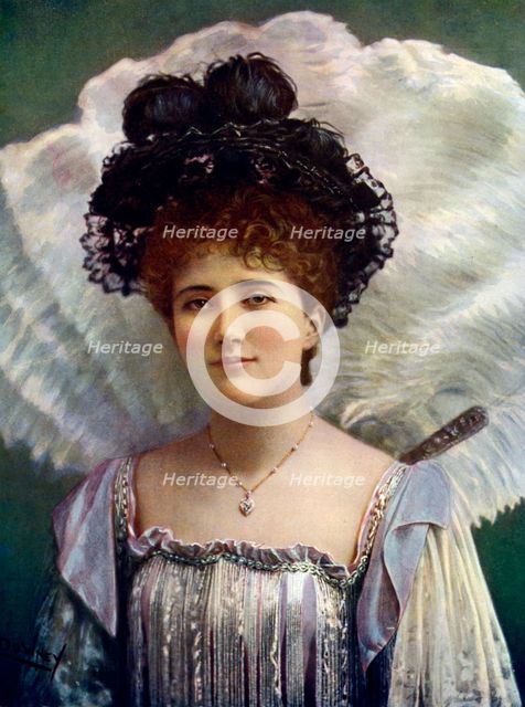 Ethel Matthews, actress, 1899-1900.Artist: W&D Downey