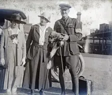 Ethel Newland with Lieutenant Douglas Gordon Scott MC, c1919. Creator: Unknown