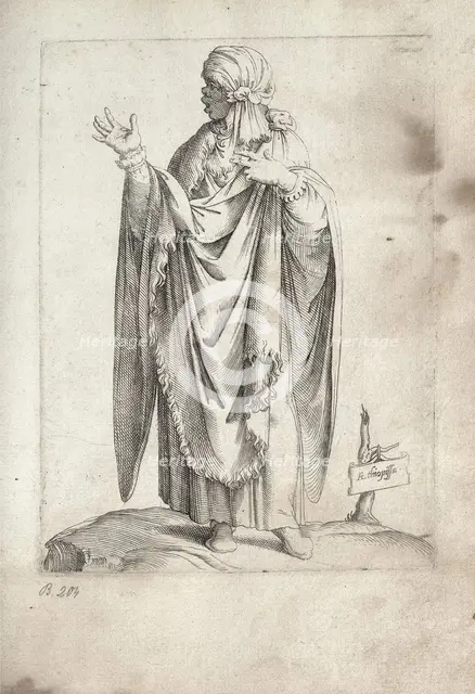 Ethiopian, 1558. Creator: Vico, Enea (1523-1567).