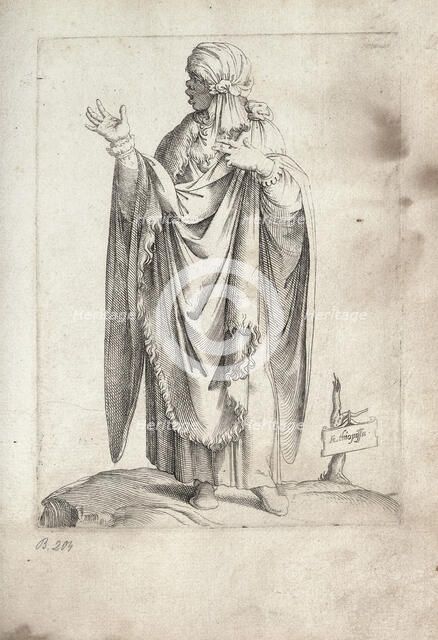 Ethiopian, 1558. Creator: Vico, Enea (1523-1567).