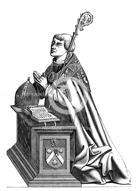 Étienne de Poncher (1446-1524), Bishop of Paris, 16th century (1849). Artist: Unknown