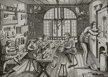 Etienne Delaune, Goldsmith's Workshop, 1877. Creator: Etienne Delaune