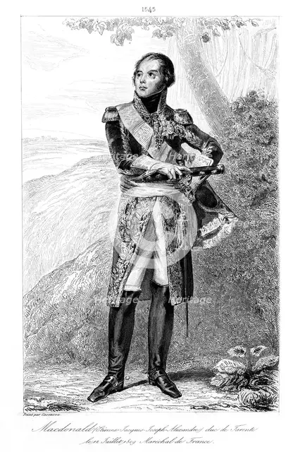 Etienne Jacques-Joseph-Alexandre MacDonald (1765-1840), Duke of Taranto and Marshal of France, 1839.Artist: Francois Pigeot
