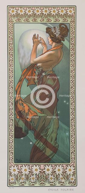 Étoile Polaire (The North Star), 1902. Creator: Mucha, Alfons Marie (1860-1939).