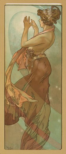 Étoile Polaire (The North Star). From the Series "The Moon and the Stars", 1902. Creator: Alphonse Mucha