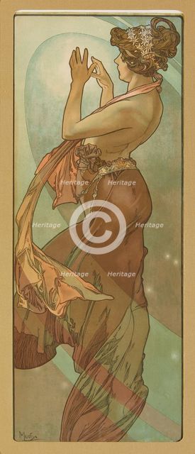 Étoile Polaire (The North Star). From the Series "The Moon and the Stars", 1902. Creator: Alphonse Mucha.