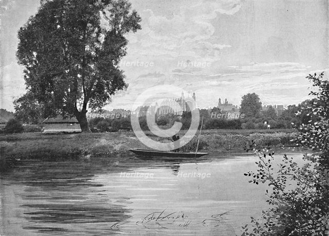 'Eton: The College Chapel', c1896. Artist: Valentine & Sons.
