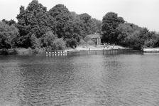 Eton Boys Rowing on the River Thames at Eton, Berkshire, c1945-c1965. Artist: SW Rawlings